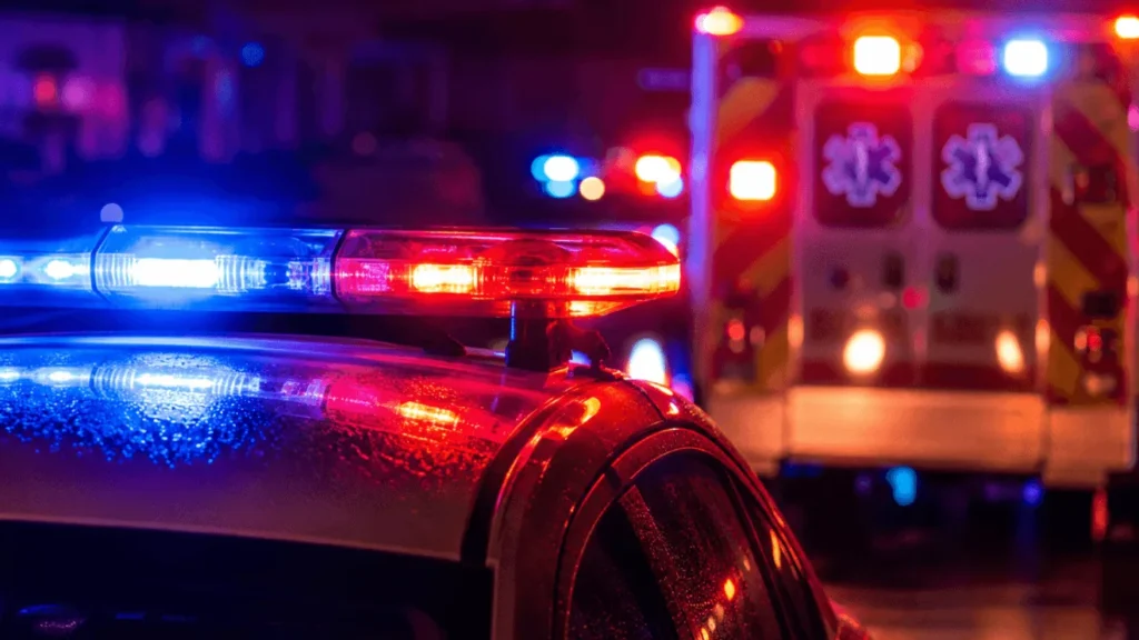 Police investigate a stabbing scene near Elm Park Drive and Shallow Brook Drive in San Antonio
