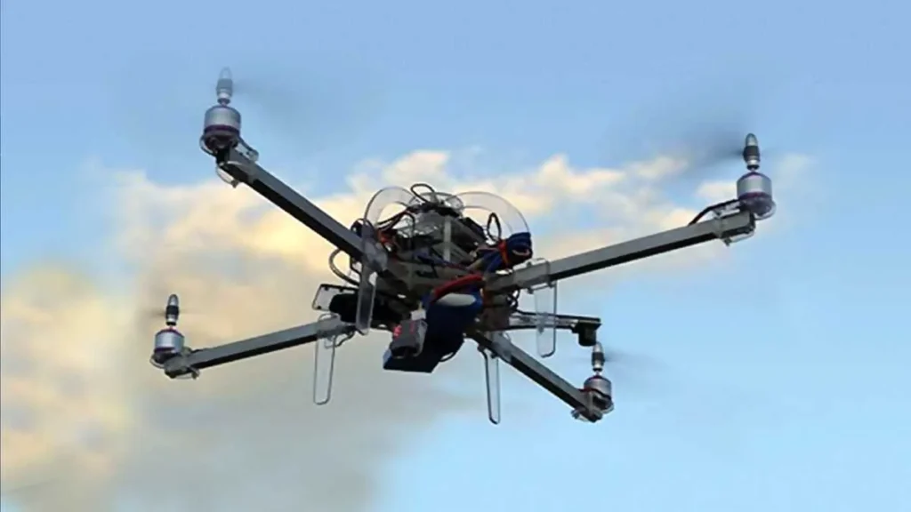 High Point police drone tracking a group near Newgate Garden Apartments on Grayson Street