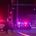 Police respond near 24th and Leavenworth streets after a downtown Omaha shooting