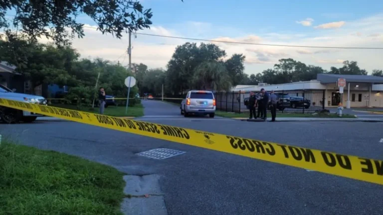 Police investigate a deadly shooting scene on a residential street in Bradenton