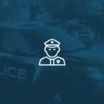 Boise police vehicle parked near a retail store during an organized retail crime investigation